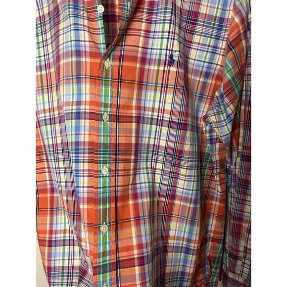 Ralph Lauren Men’s Sz Medium Multicolor Plaid Button Down Shirt - Picture 9 of 9